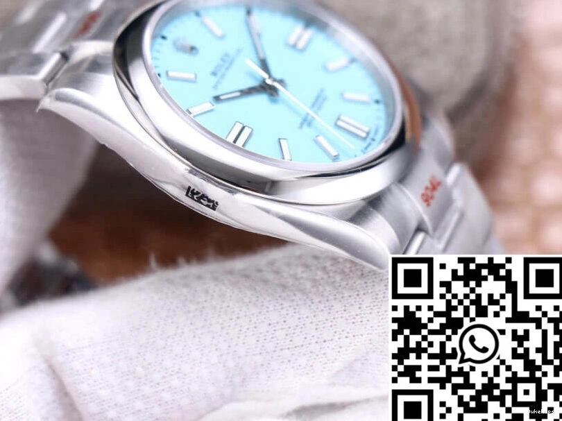 M124300-0006 EW Dial Blue Perpetual Factory Rolex Turquoise Oyster 41MM 0808